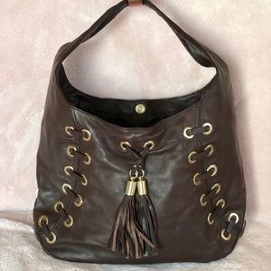 Michael Kors Astor Grommet Laced Large Hobo Bag